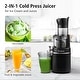 preview thumbnail 2 of 5, Aobosi Masticating Juicer Machine, 2-In-1 Cold Press Juicer with Large Feed Chute for Juice & Ice Cream