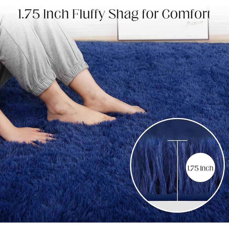 Large Shaggy Home Decor Carpets Fluffy Area Rugs for Living Room Bedroom