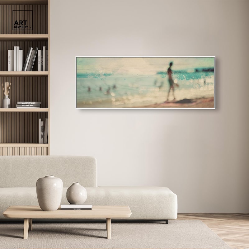 San Buenaventura Beach Panoramic Canvas by Art Remedy