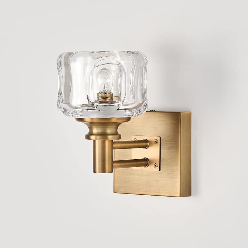 Antique vanity light brass bathroom light metal wall light