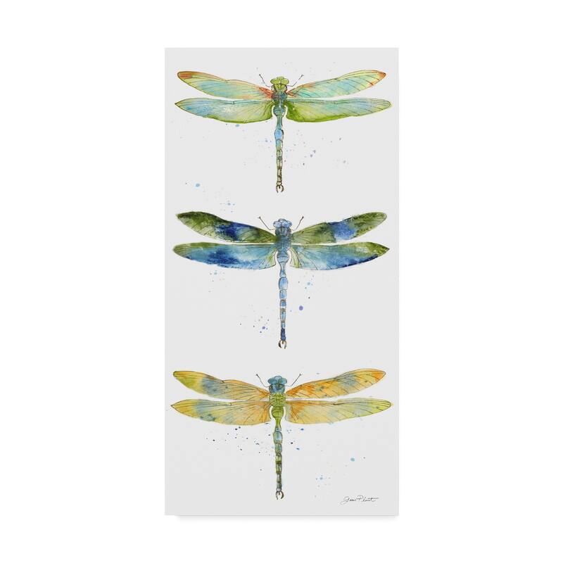 Jean Plout 'Dragonfly Bliss 10' Canvas Art