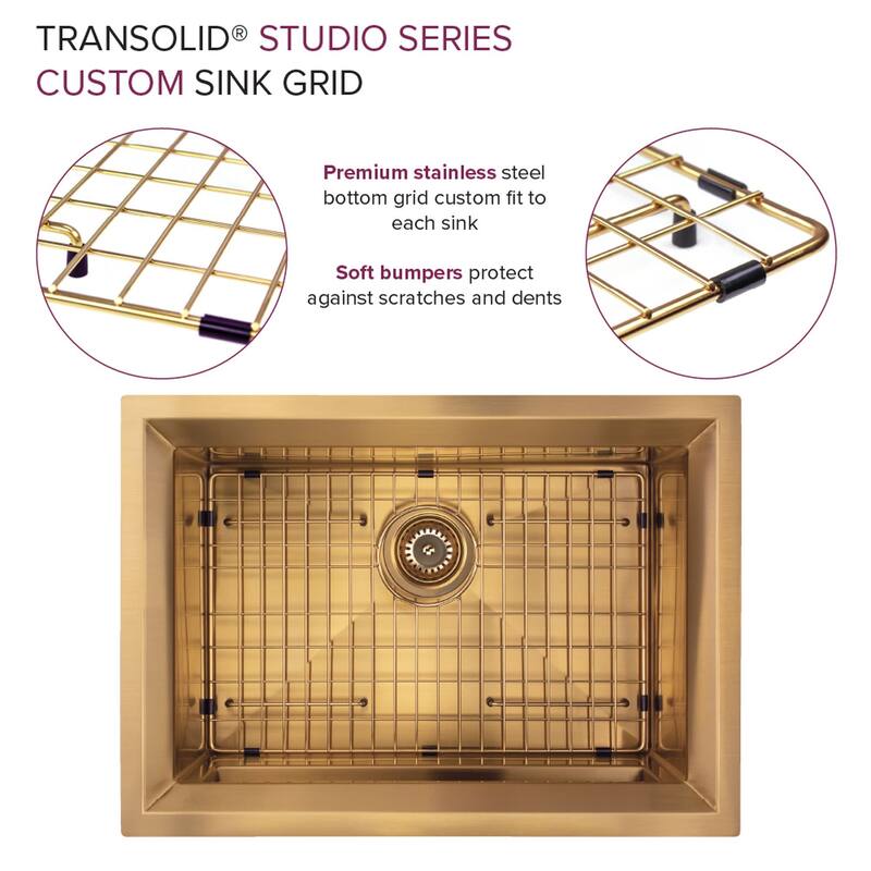 Transolid PUSB261911 Studio 26" Undermount Single Basin Stainless