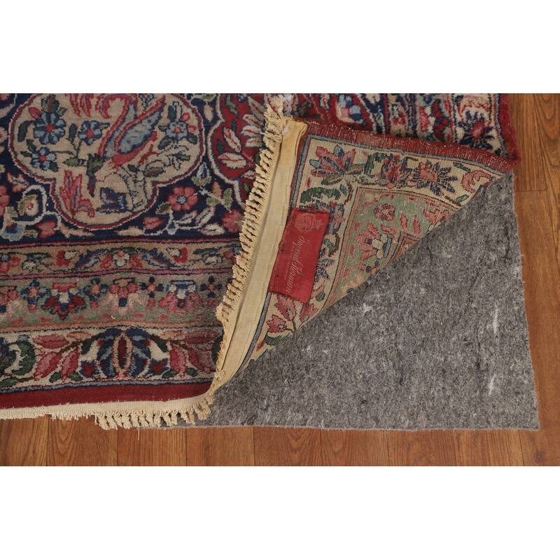 Pre-1900 Antique Kerman Lavar Persian Large Rug Handmade Wool Carpet - 11'9" x 18'4"