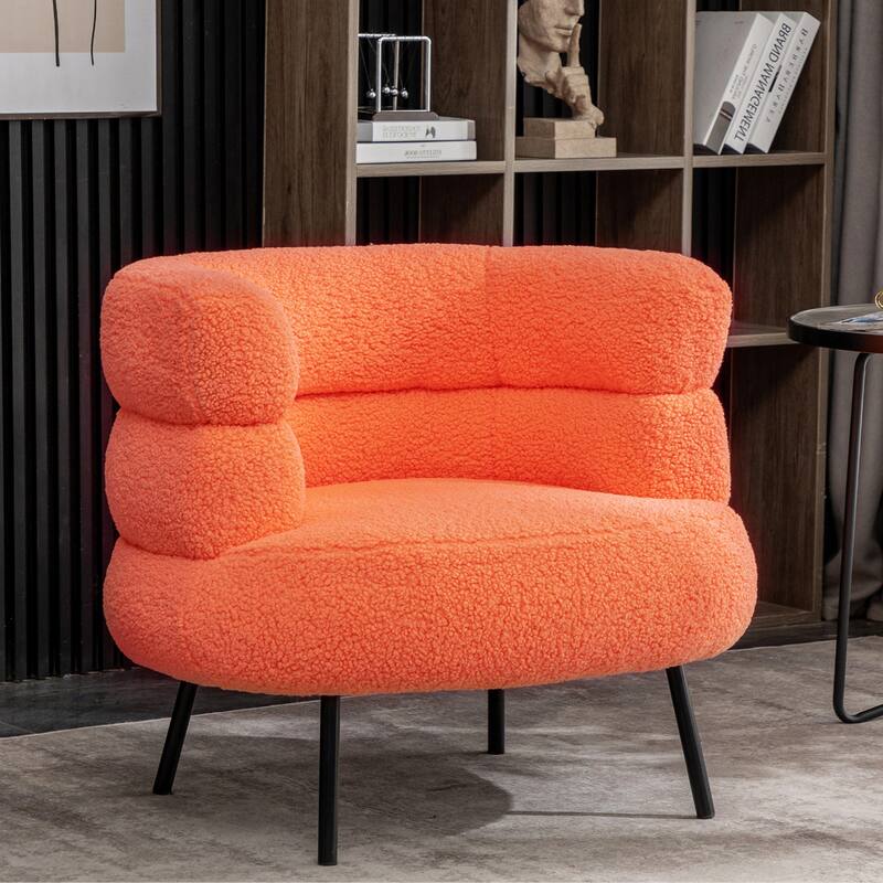 XINMICS Modern Accent Chair Upholstered Armchair for Living Room, Bedroom