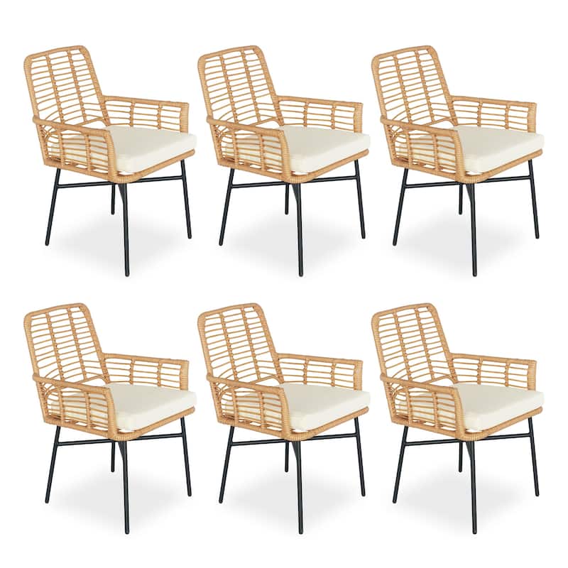 Outdoor Wicker Seating Sets - 22.44"L x 24.21"W x 34.05"H