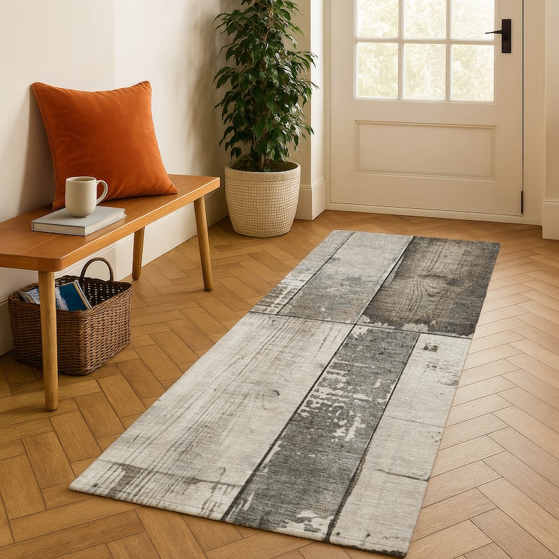 Premium Washable Super Soft Contemporary Styles Mayfield Rug - Taupe - 2'3" x 7'6"