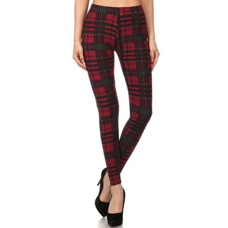 plaid leggins