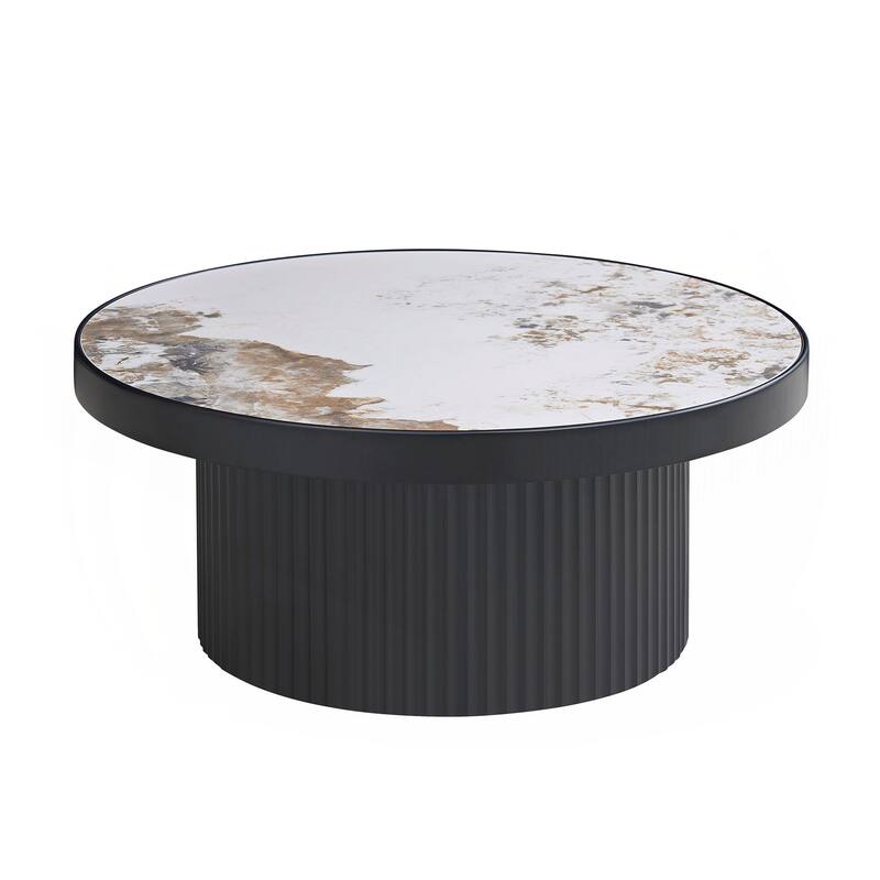 Coffee Table Set of 2 ,MDF Round Coffee Table for Living Room ,Apartment