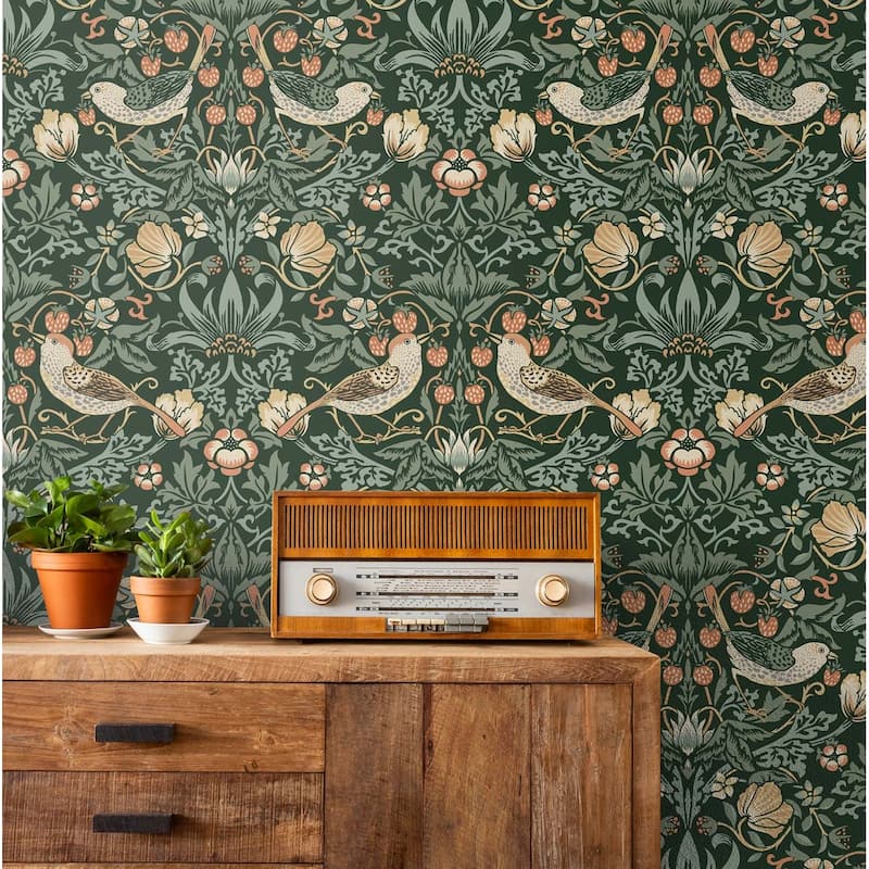 NextWall Aves Garden Peel and Stick Wallpaper