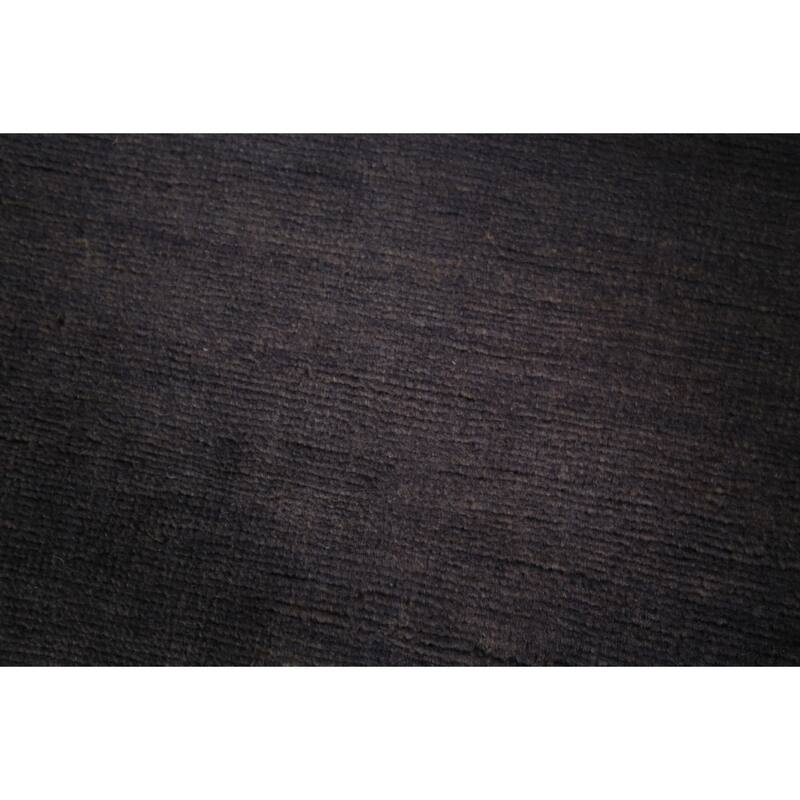 Grays & Blues Gabbeh Modern Area Rug Hand-Knotted Wool Carpet - 5'3" x 7'10"