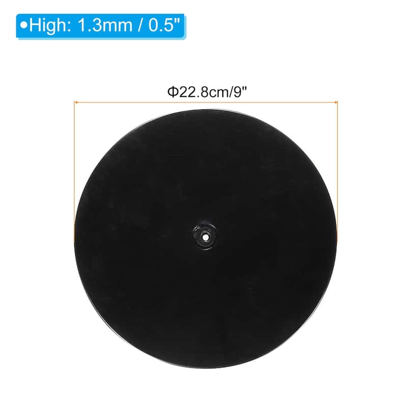 Rotating Swivel Stand Turntable with Steel Ball Bearings - Black - 9 Inch