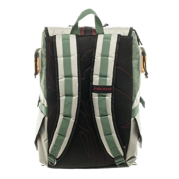 star wars boba fett mandalorian suit up laptop backpack