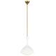 Option Matte White and Burnished Brass