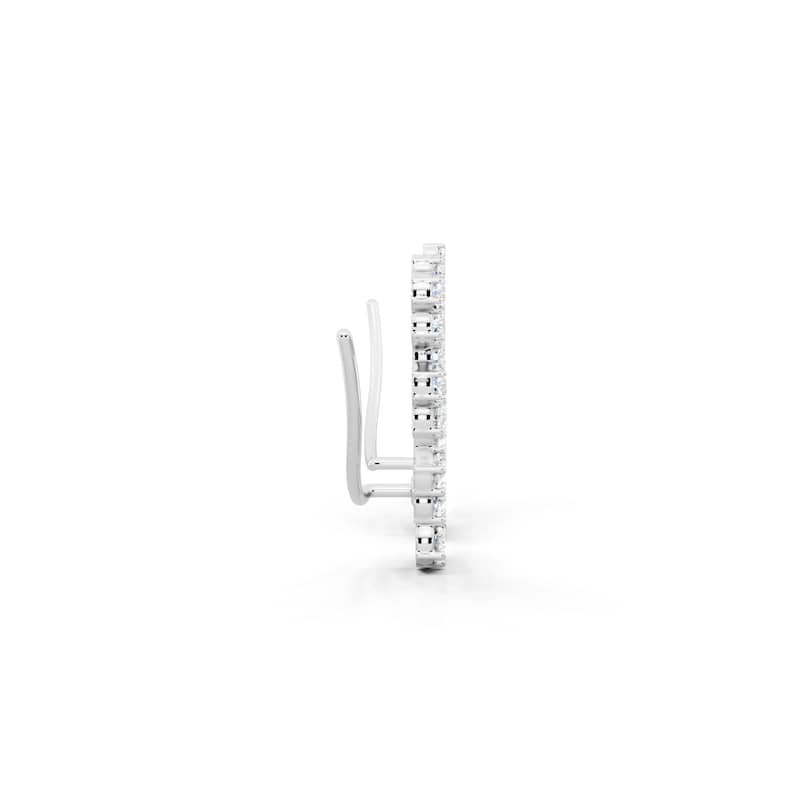 Auriya 14k Gold 6 1/4ctw Lab Grown Diamond Cluster Climber Earrings (E-F VS)