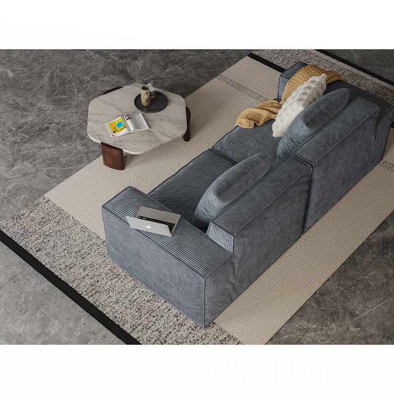 Chenille Foam Sectional Sofa