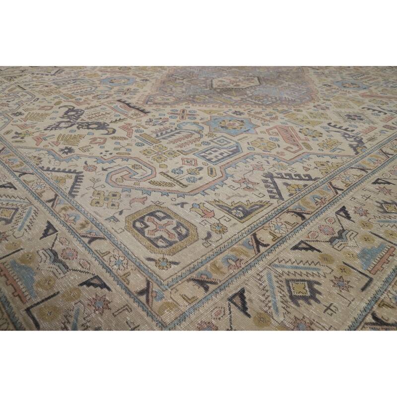 Beuge Tabriz Persian Rug Traditional Hand-Knotted Wool Carpet - 8'8"x 11'2"