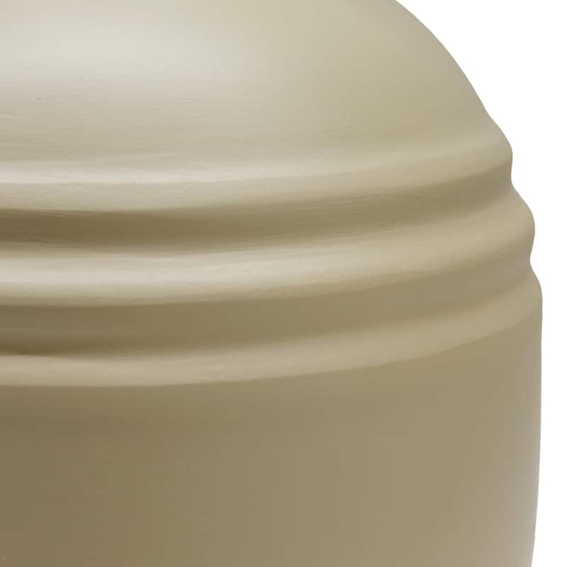 Ceramic Mini Jar Table Lamp with Fabric Drum Shade for Bedroom, Living Room - 6 x 6 x 13 in. (L x W x H)
