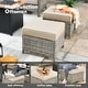 preview thumbnail 31 of 71, OVIOS 10-piece Patio Wicker Swivel Rocking Chair Set With Fire Pit