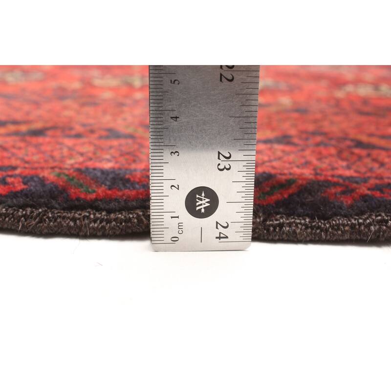 ECARPETGALLERY Hand-knotted Teimani Dark Red Wool Rug - 3'5 x 5'9