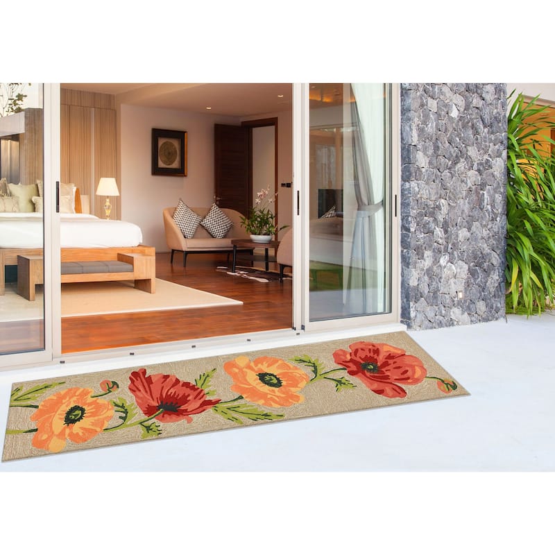 Liora Manne Ravella Icelandic Poppies Indoor/Outdoor Rug