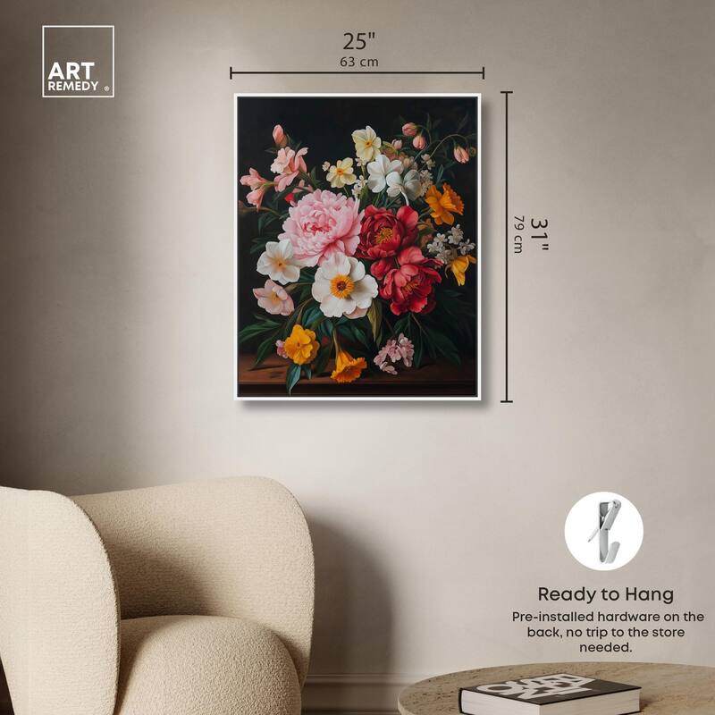 Violet Vignette II Canvas by Art Remedy