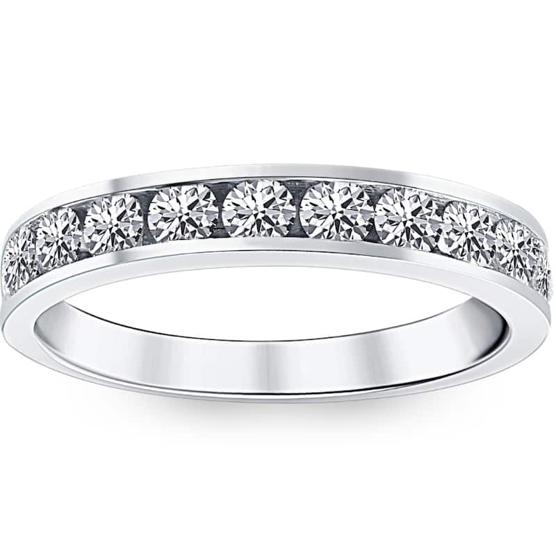 Bliss Diamond 1ct Diamond Wedding Ring White Gold - 6