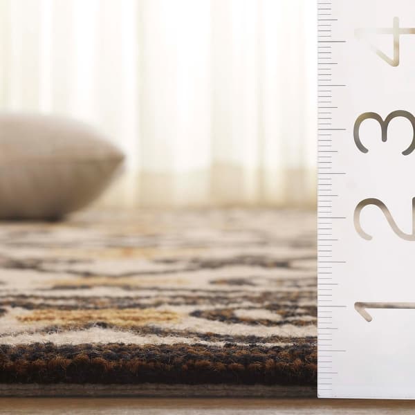 dimension image slide 2 of 5, Safavieh Hand-hooked Chelsea Cherrelle Country Oriental Wool Rug