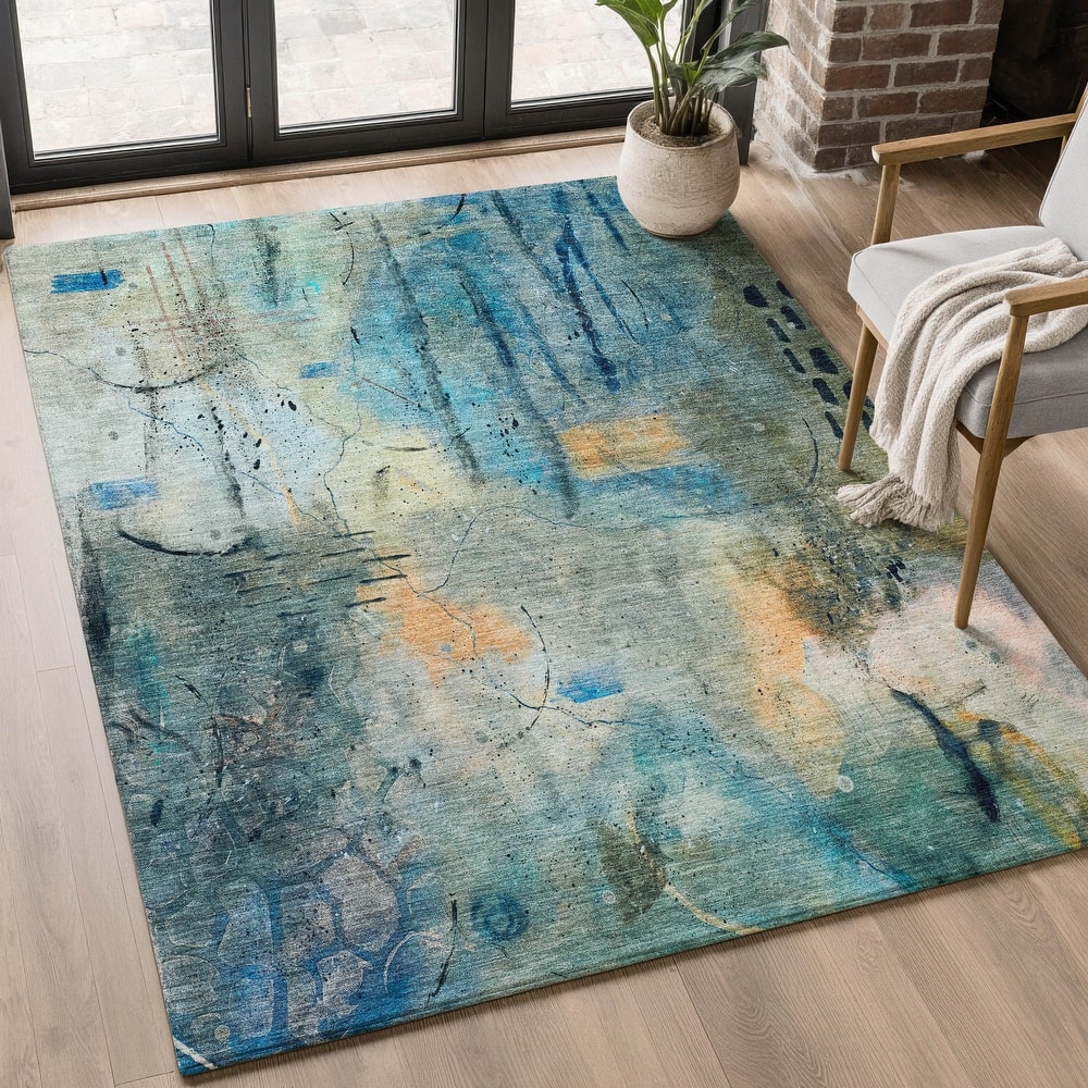 Premium Washable Super Soft Abstract Glam Mayfield Rug
