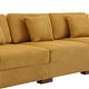preview thumbnail 88 of 132, Corduroy Couch Modular Sectional Sofa with Pillows