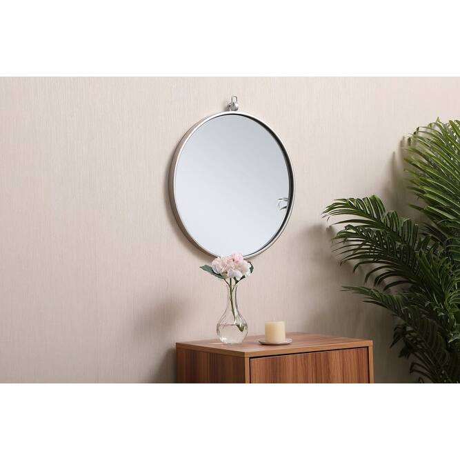 Elegant Lighting Eternity 18" Diameter Circular Beveled Metal Framed