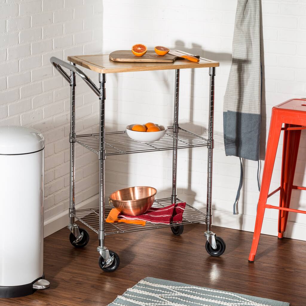 Honey Can Do 37-1/2 in. H x 17-3/4 in. D x 28-1/2 in. W Utility Cart