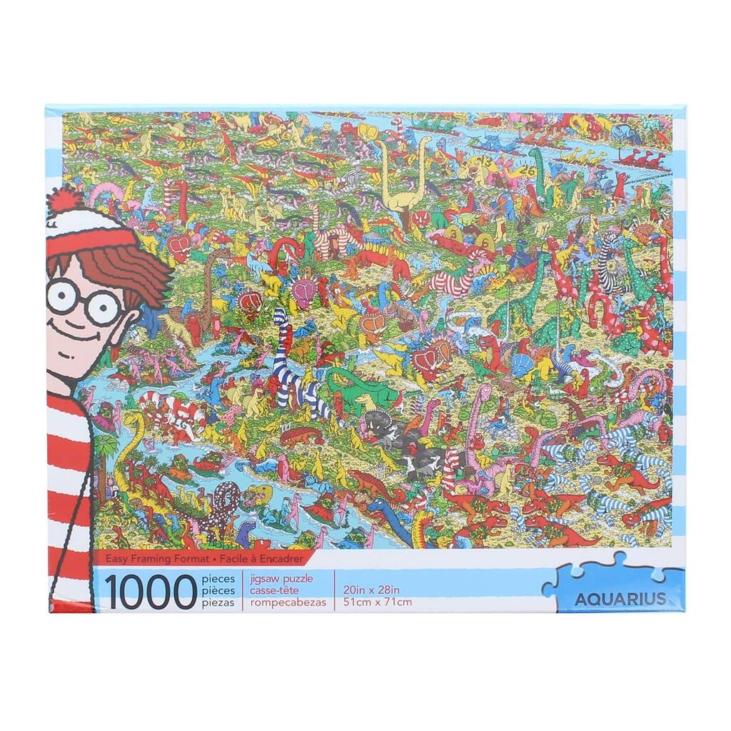 Wheres Waldo Dinosaurs 1000 Piece Jigsaw Puzzle