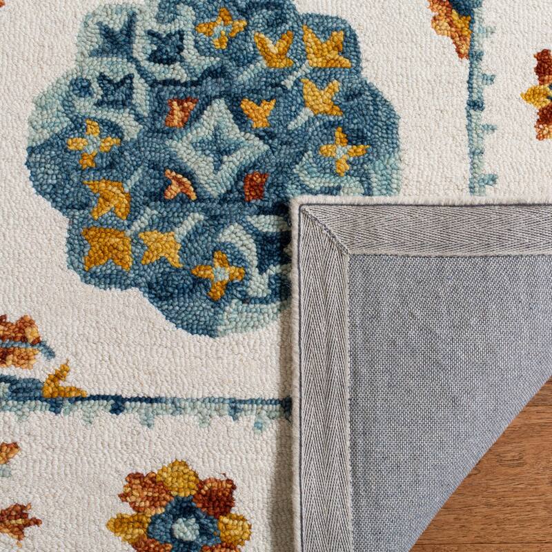 SAFAVIEH Handmade Blossom Elze & Contemporary Floral & Botanical