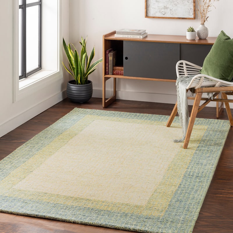Artistic Weavers Rosina Modern Hand Tufted Wool Area Rug - 8' 10" x 12' - Olive/Sage