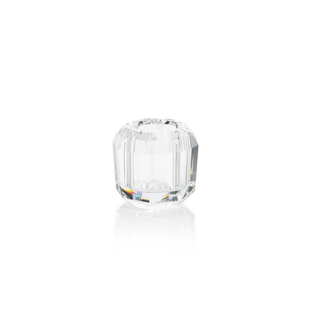 Ruxley 3.25" Faceted Crystal Vase