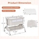 preview thumbnail 13 of 18, Babyjoy 3-in-1 Portable Baby Bassinet Bedside Sleeper Cradle with - See Details