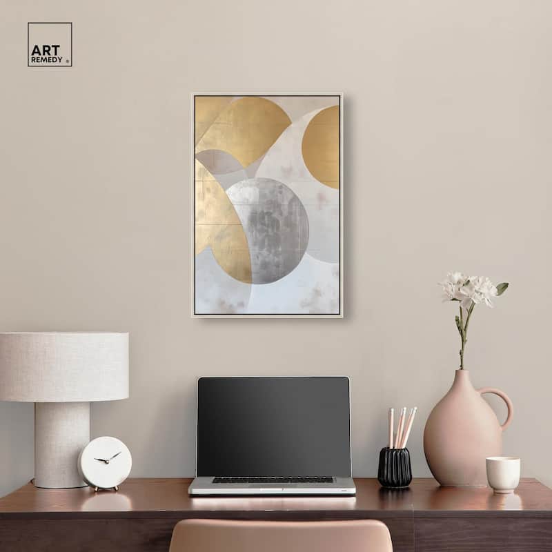 Golden Orb I Canvas by Art Remedy