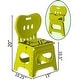 preview thumbnail 7 of 6, Plastic Foldable Step Stool with Back Support, Portable Chair with Handle, Kids Stepping Stool and Bathroom Stool