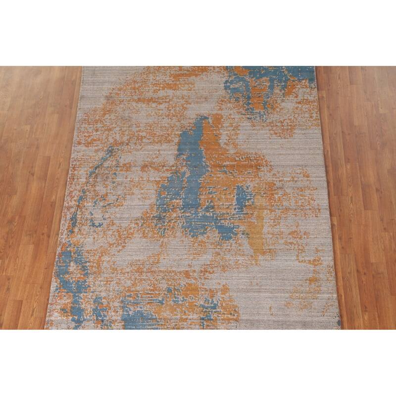 Modern Abstract Area Rug Handmade Wool Carpet - 5'4"x 8'4"