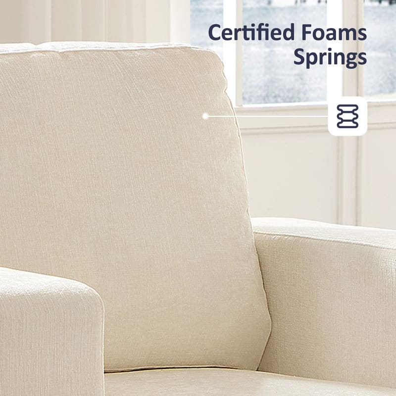 Mixoy Chenille 3 Piece Living Room Sofa Set,3-Seat Sofa/Loveseat/Armchair Sofa Sets,Modular Sectional Couch Furniture Sets