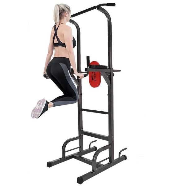 Power Tower Workout Dip Station For Home Gym Strength Training