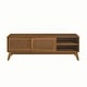 preview thumbnail 11 of 29, Mid Century Modern Rattan TV Stand for 65 Inch TV, Entertainment Cabinet, Media Console