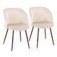 preview thumbnail 44 of 131, Silver Orchid Harding Upholstered Dining Chairs (Set of 2) - N/A Cream/Walnut