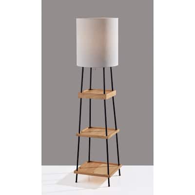 Henry AdessoCharge Shelf Floor Lamp- Natural