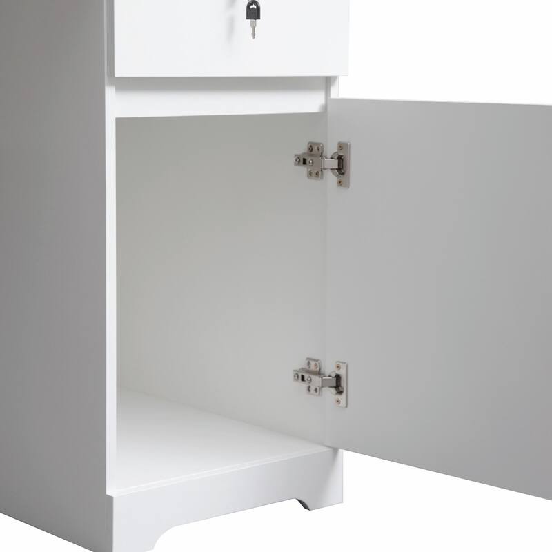 Modern Fluted Sideboard Buffet Cabinet with Adjustable Shelves and Ample Storage