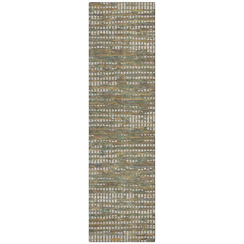 Machine Washable Indoor/ Outdoor Casual Keystone Chantille Rug
