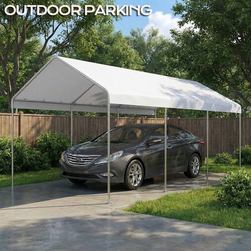 Aoodor 10 x 20 FT Carport Replacement Canopy Cover