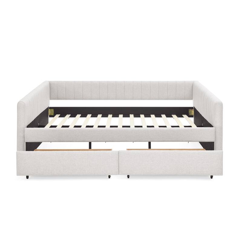 Queen Size Daybed with Two Drawers