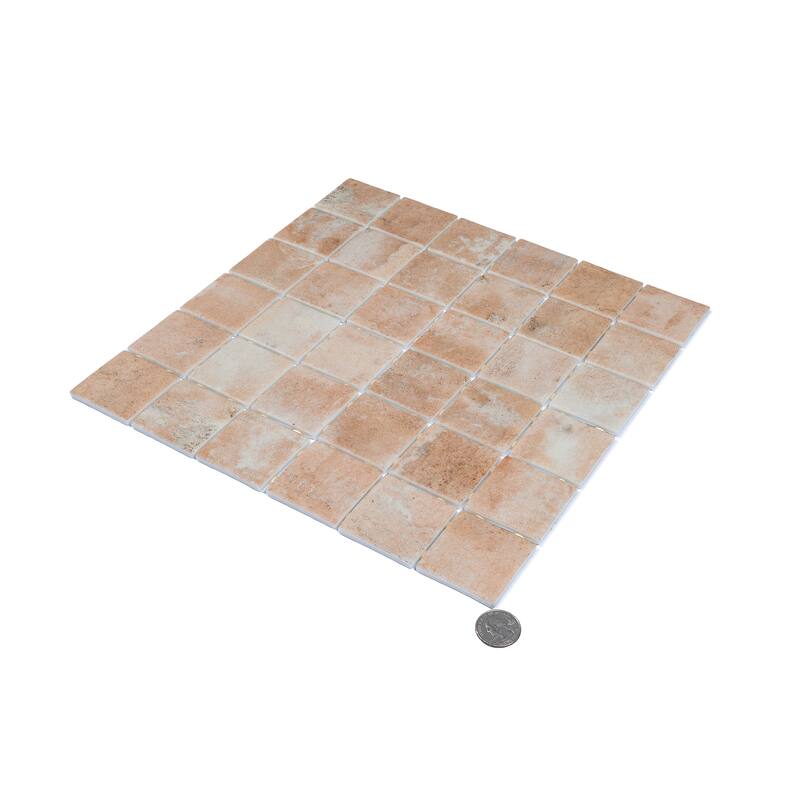 Lucenza 12x12 in. Matte Recycled Glass Uniform Square Mosaic Wall and Floor Tile (10.6 sq ft/case, 10-Pack)