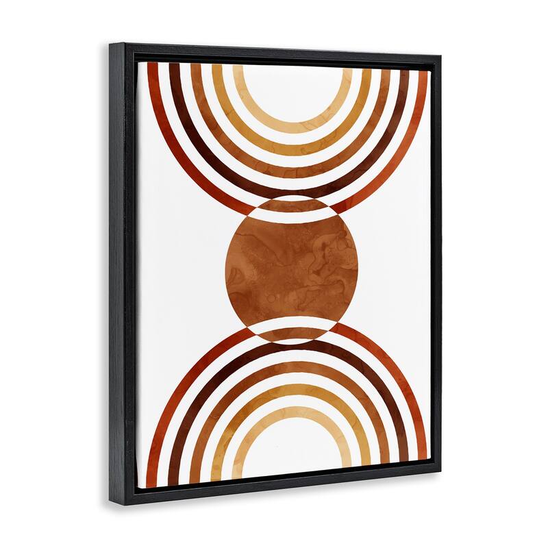 Stupell Boho Earthy Arches Framed Floater Canvas Wall Art Design by Lil' Rue